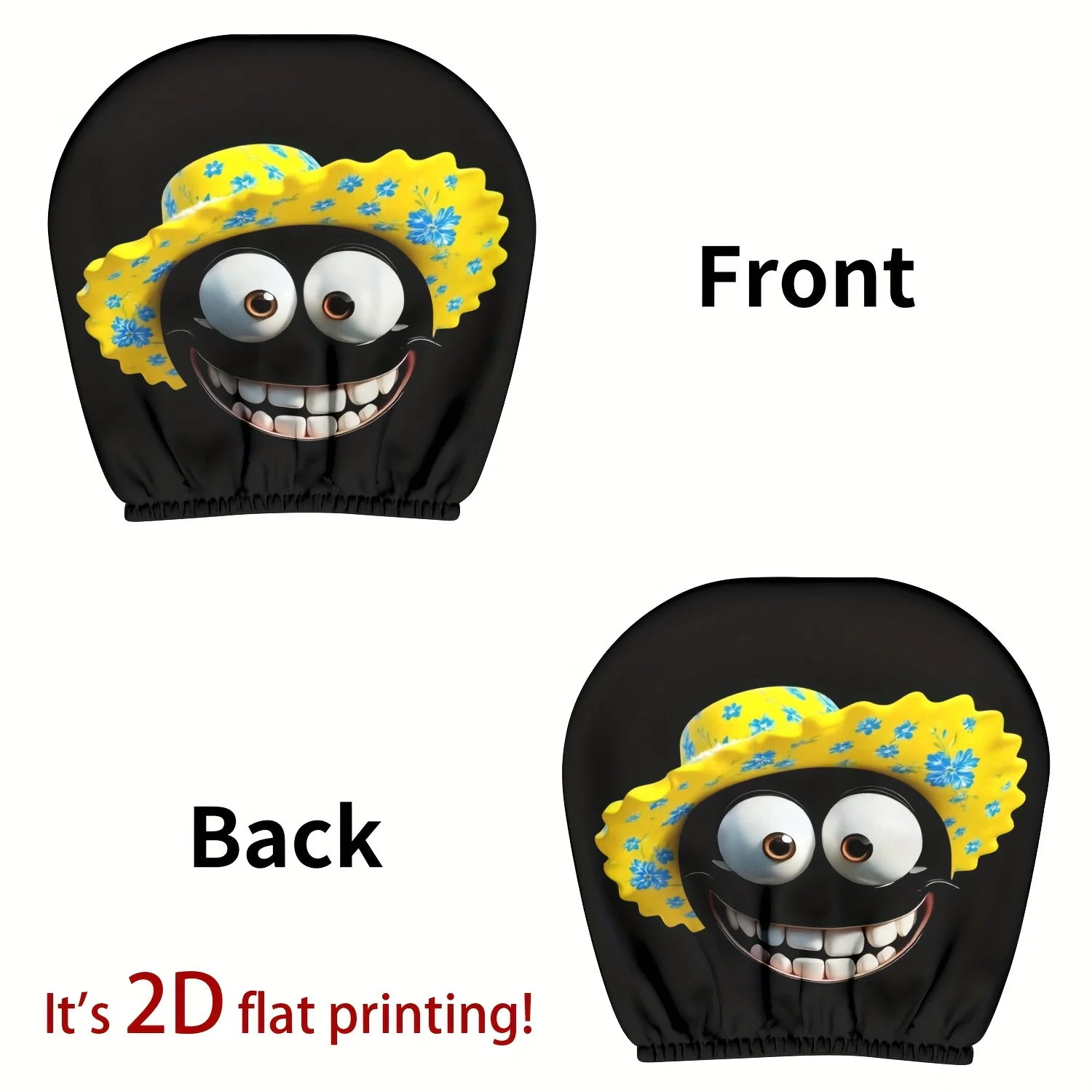 Exclusive Valentine's Day gift: Country-style top hat outfit, washable car headrest cover two-piece set, car accessories