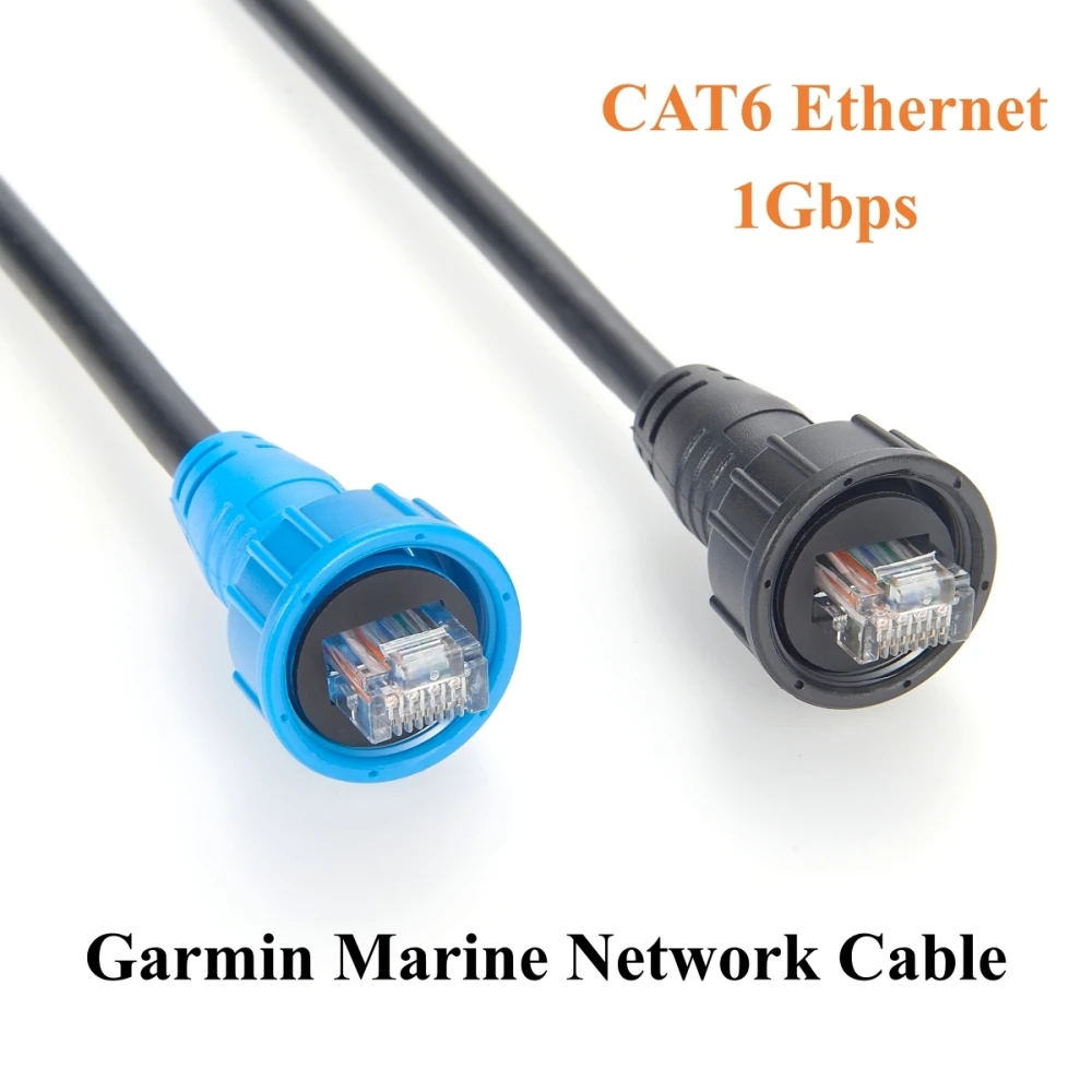 

010-10550-00 Marine Network Cable for Garmin RJ45 CAT6 Male to Male Network Ethernet Cable for GPSMAP, GMR Fantom, GSD, GMS 10
