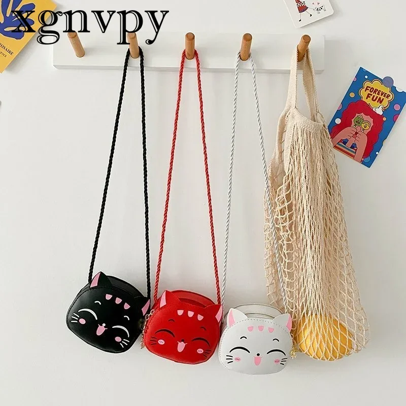 xgnvpy Children's Cute Cartoon Crossbody Bag Fashion Girls' Small Bag Fashion Children's Accessories Small Body Bag