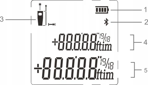 شريط مسافة ليزر دالمييه رقمي 40 متر 5 متر USB-C
