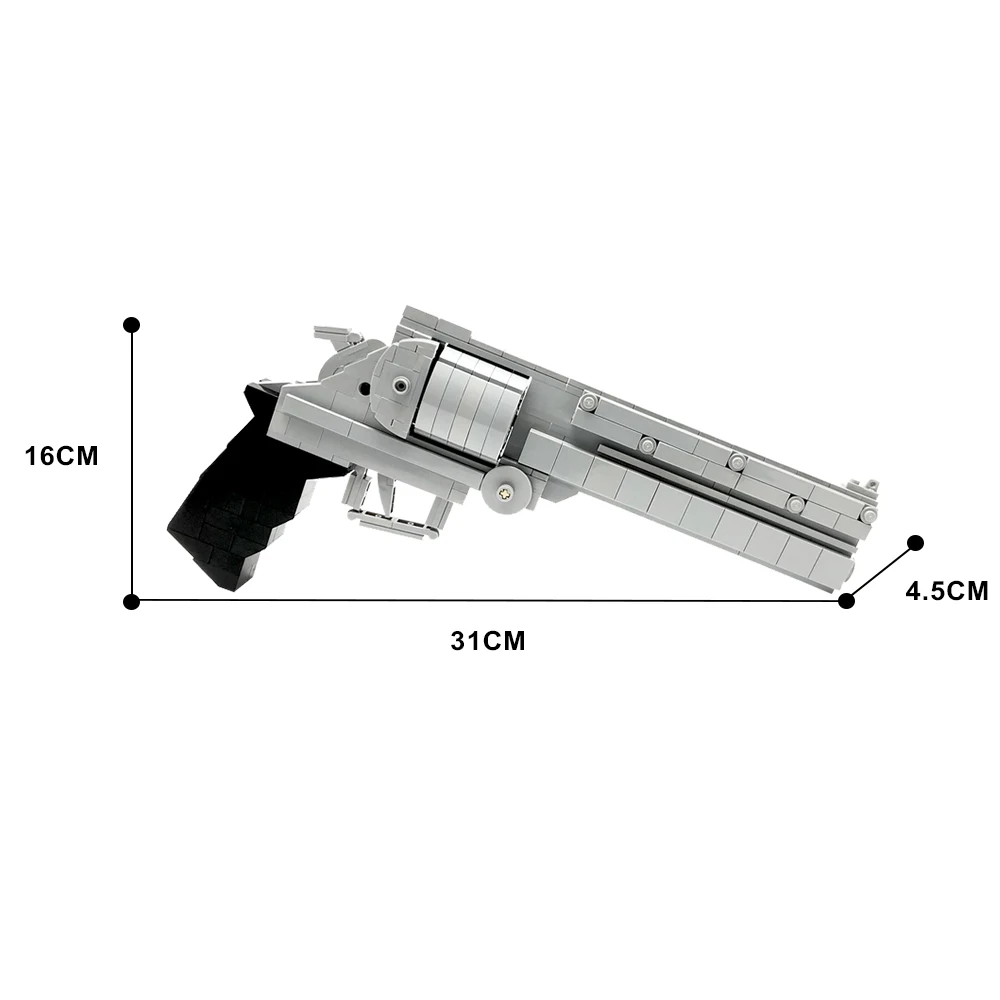 Moc Gun Building Blocks Creative AGL Arms 45 Long Colt CBJ-MS Submachine DIY Model Sets Toys Bricks for Adult Kids Boy Gift