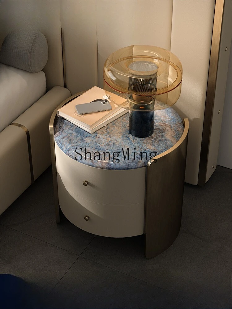 

CL light luxury modern small apartment bedroom bedside storage cabinet advanced creative fashion master bedroom bedside table