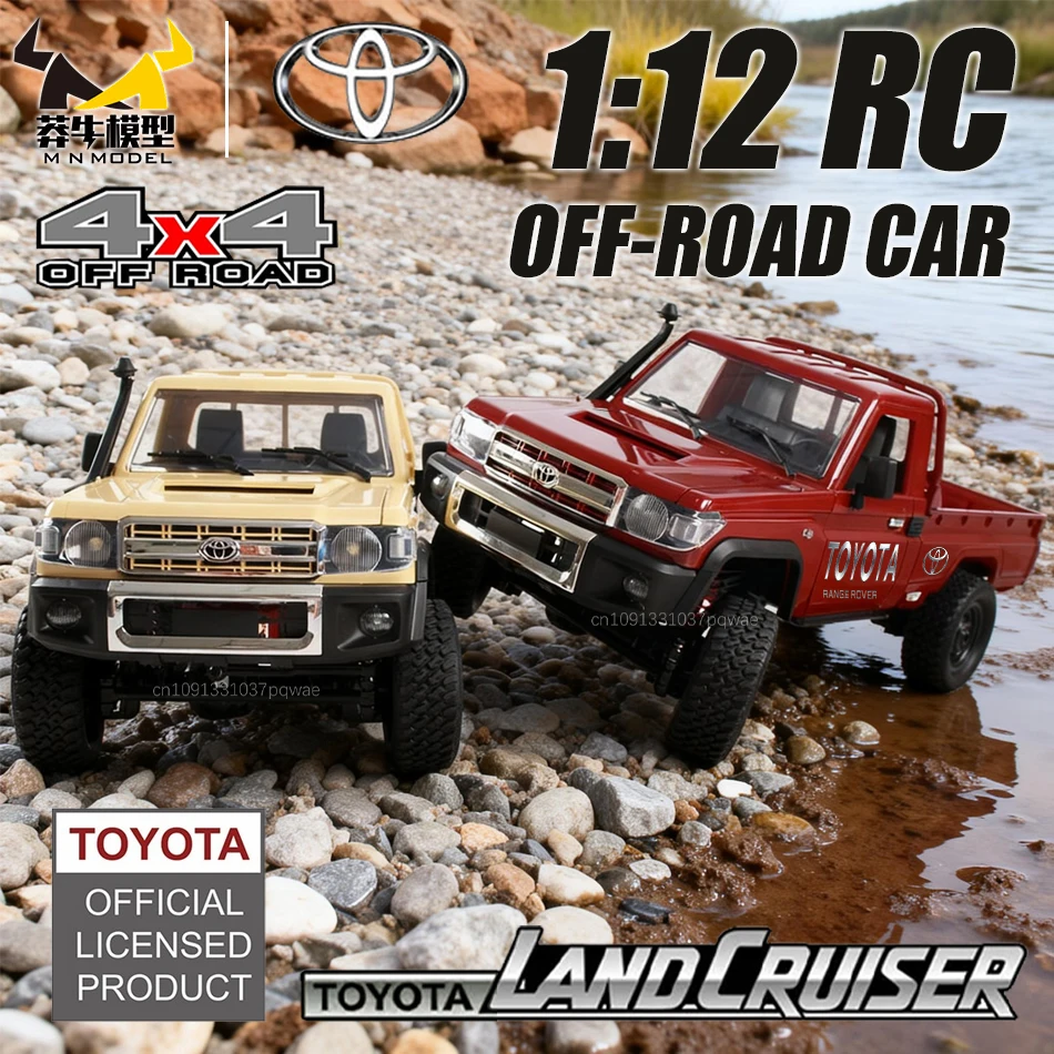 

Радиоуправляемая модель MN 1/12 LC79: Водонепроницаемый военный грузовик-краулер с пушкой, внедорожник для взбирания по скалам, игрушка для взрослых