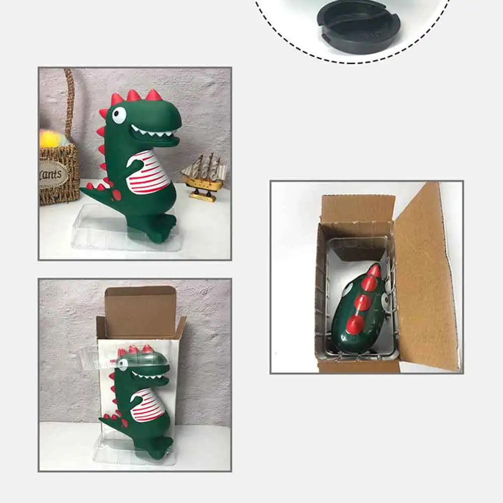 

Cartoon Piggy Bank Creative Green Dinosaur Saving Pot Desktop Decoration Coin Container for Kids Birthday Gift