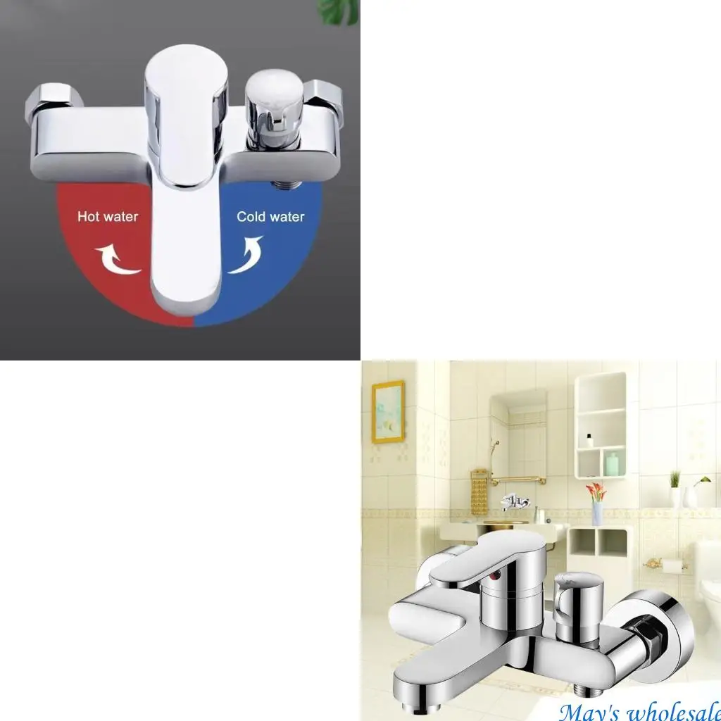 

Тройной смеситель для душа для ванной комнаты, смеситель для горячей и холодной воды, смеситель для ванны, латунный смеситель