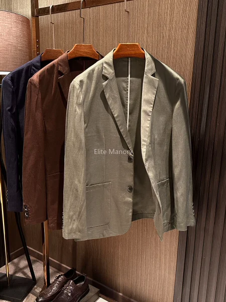 

Zhenxuan fabric spring new old money style gentleman casual suit