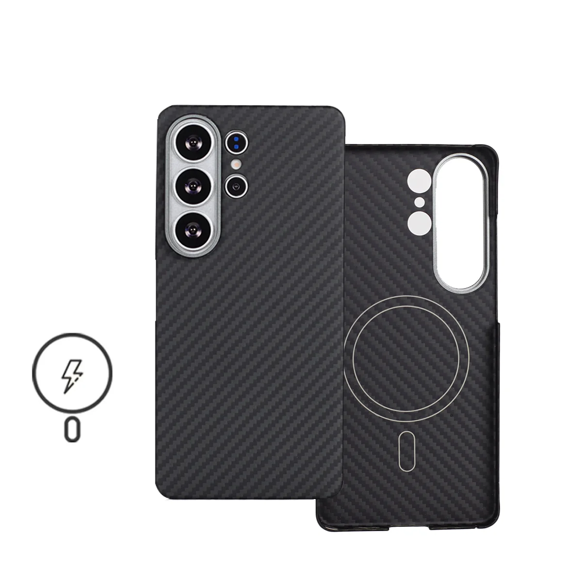 

for Samsung Galaxy S26 S26+ S26 Ultra Magnetic Carbon Fiber Aramid Fiber Slim Shockproof Camera Case