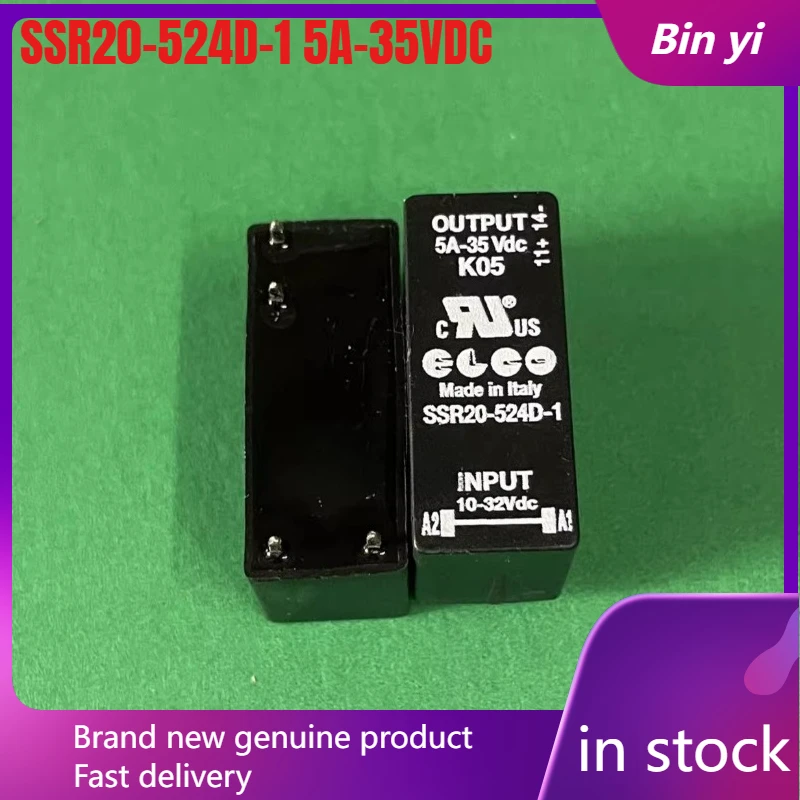 New 1pcs/lot SSR20-524D-1 5A-35VDC 10-32VDC solid state relay
