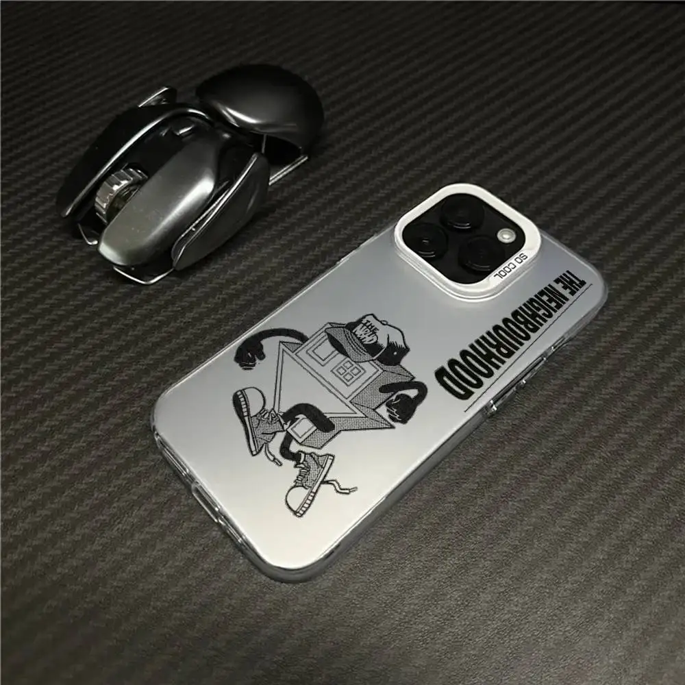 Чехол для телефона The-Neighbourhood Rock Band для iPhone 17, 16, 15, 14, 13, 12, 11 Pro Max, черный, фиолетовый, матовый, лазерный, металлик, Aurora Funda