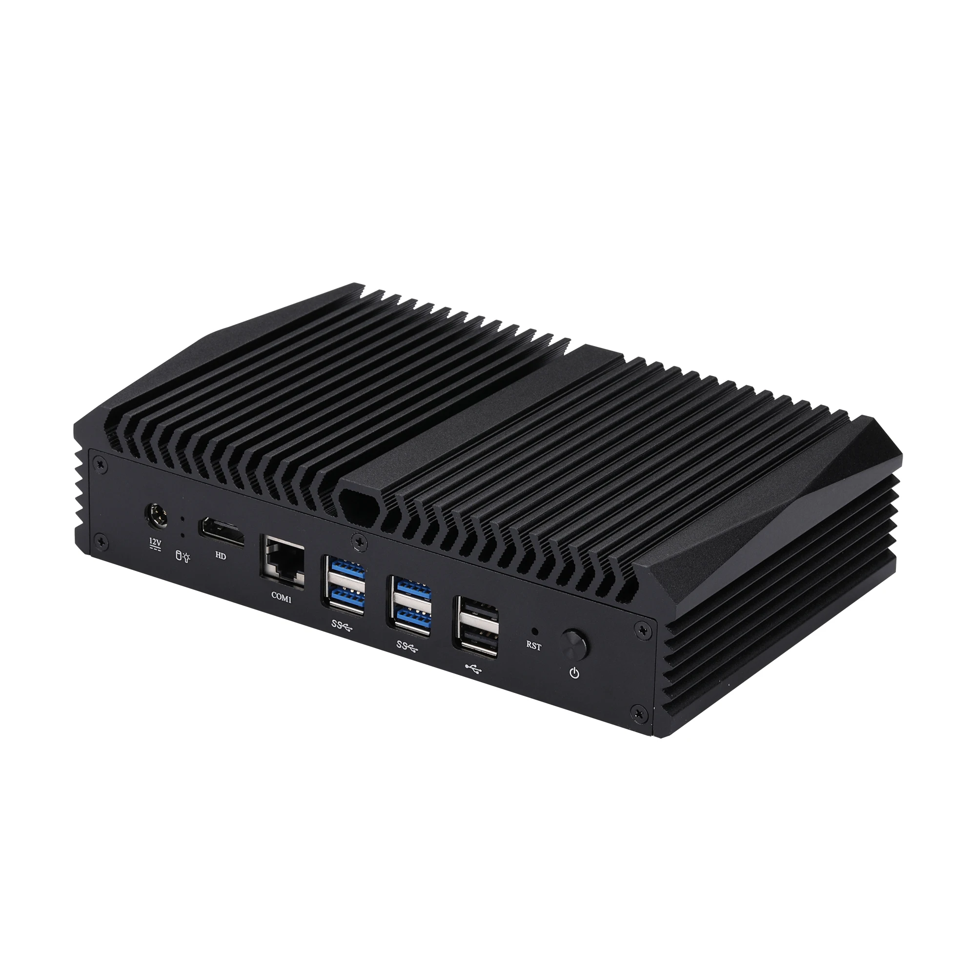 Qotom-Mini PC Q818GE Q838GE Q858GE S13 Celeron Core i3 i5 8 Lan, dispositivo de puerta de enlace de seguridad como Firewall/Gateway/Router