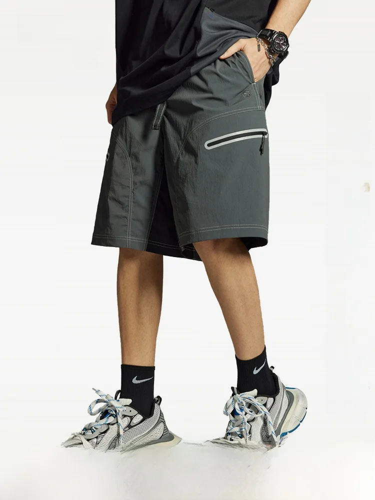 

Мужские дышащие брюки GuukaTech 5-Quarter Spor Qui-Dry Cooling Work orts, повседневные дышащие брюки American Sle Faion для городского отдыха