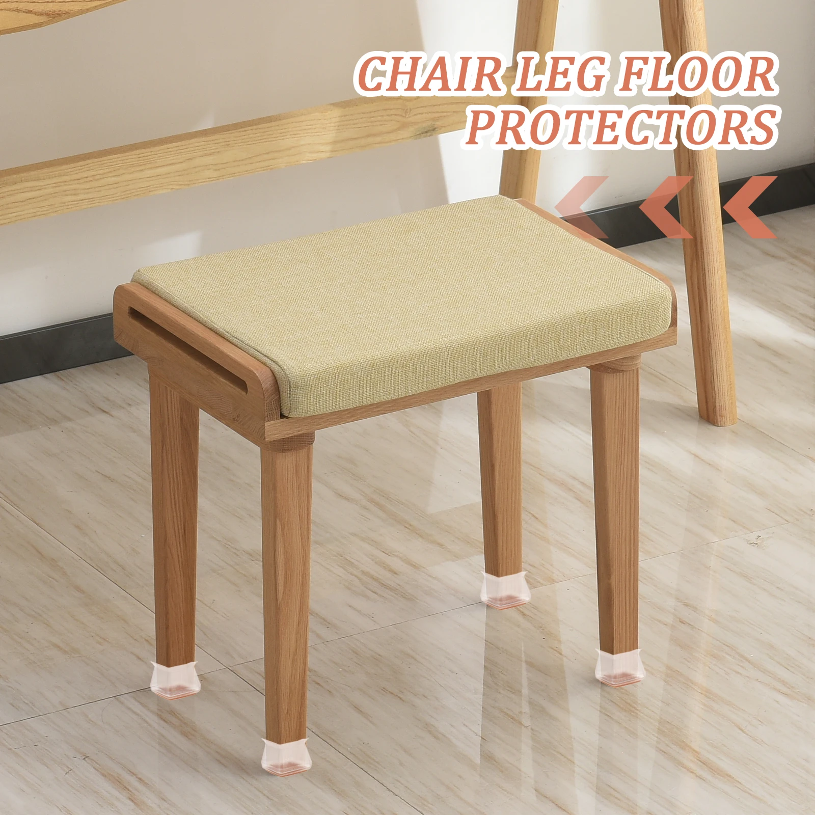 

20Pcs Chair Leg Floor Protectors Snug Fit Securely on Furniture Legs Reduce Noise and Floor Damage Chair Leg Protector