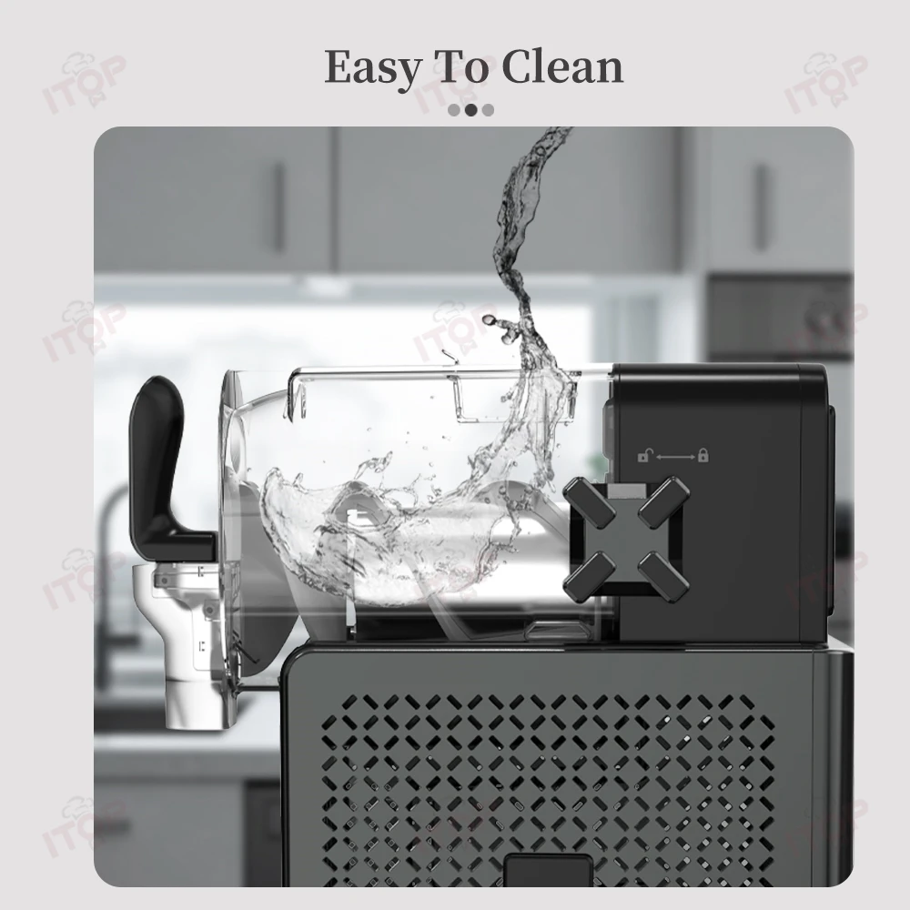 آلة طين ITOP SM-AS1 للاستخدام المنزلي والتجاري 1.9L صانع المشروبات المجمدة المدمج معدات بار التكنولوجيا سريعة البرد