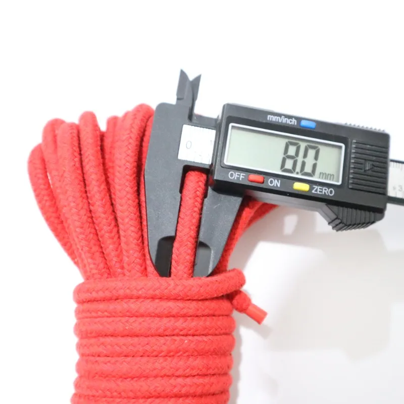 SM عبودية القطن حبل 10 النايلون متر مضفر ضبط النفس للأزواج اللعب BDSM الوثن لعبة الخاضعة التدريب الجنس التبعي #3