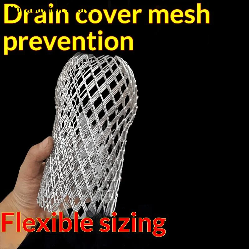[NM]1/2/4Pcs Metal Aluminum Filter Mesh Gutter Leaf Debris Mud Trap Guards Drain Pipe Cover Downpipe Guttering System Waterproof