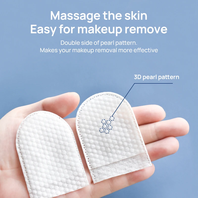 Almohadillas de algodón para soplo Facial, 75 Uds., hoja de algodón para quitar maquillaje, accesorios de maquillaje desechables, herramientas cosméticas de limpieza Facial prácticas