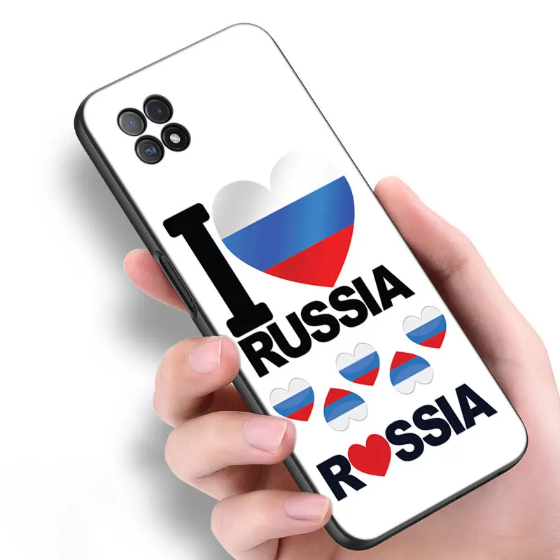 Russia Russian Flags Emblem Silicone Phone Case For OPPO Reno 10 11 Pro A55 A57 A58 A72 A74 4G A98 5G A15 A16 A17 A54 A76 A94