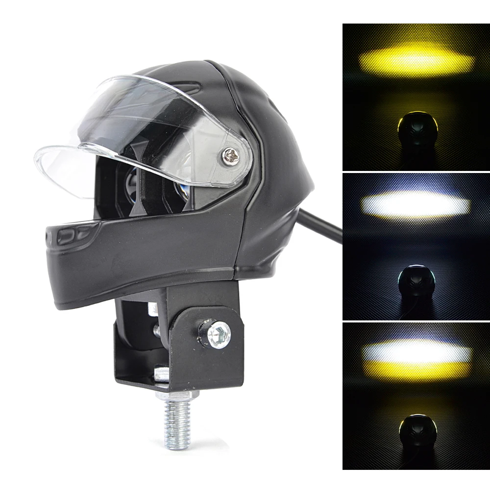 

Super Bright Motorcycle LED Spotlight Headlight Projector Lens LED Moto Fog Light Auxiliary Motorcycle Headlight for Universal