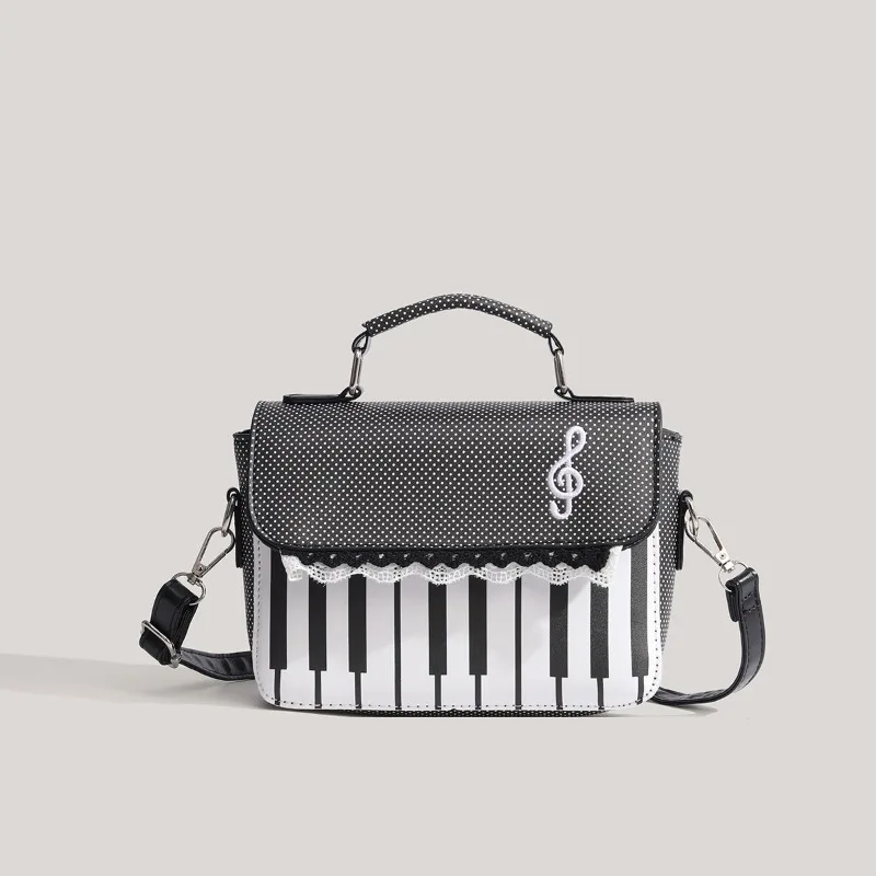 New Arrival Korean‑Style Niche Piano Note Square Bag, Fashion Women Handbag Shoulder Crossbody Bag