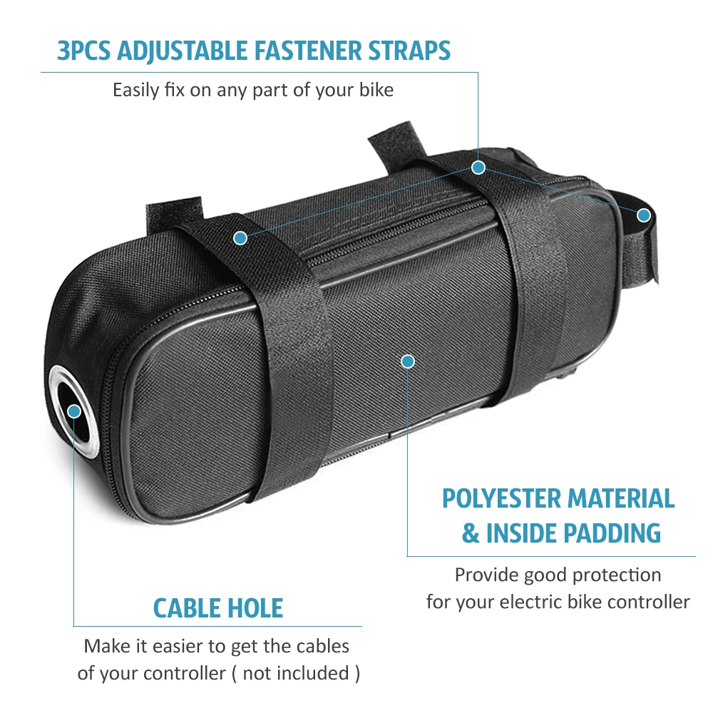 Ebike Controller Bag Electric Bicycle Storage Bag Large Capacity Cycling Storage Bag Waterproof MTB Road Bike Battery Case Pack