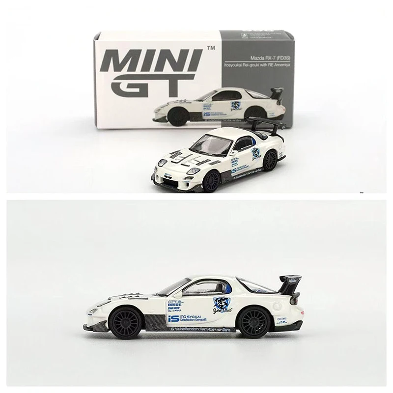 

MINIGT1:64 996 Mazda RX-7 FD3S White Aloy Car Model