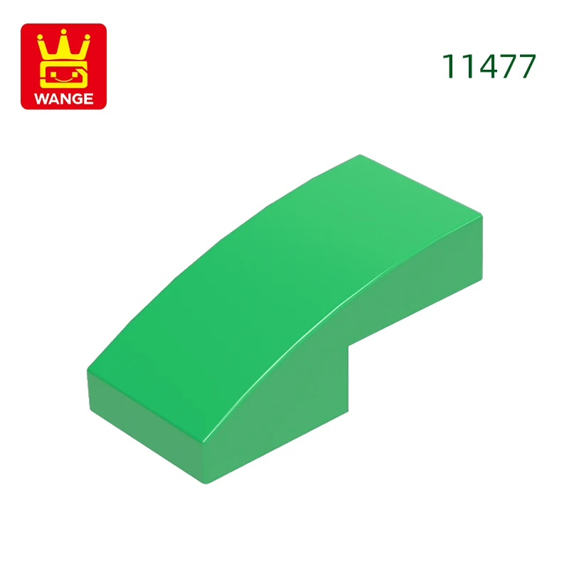 Wange 310 stks/partij 11477 Helling Gebogen 2x1x2/3 Blok Moc Kleur Accessoires Compatibel met Baksteen DIY kinderen Speelgoed Montage Onderdelen