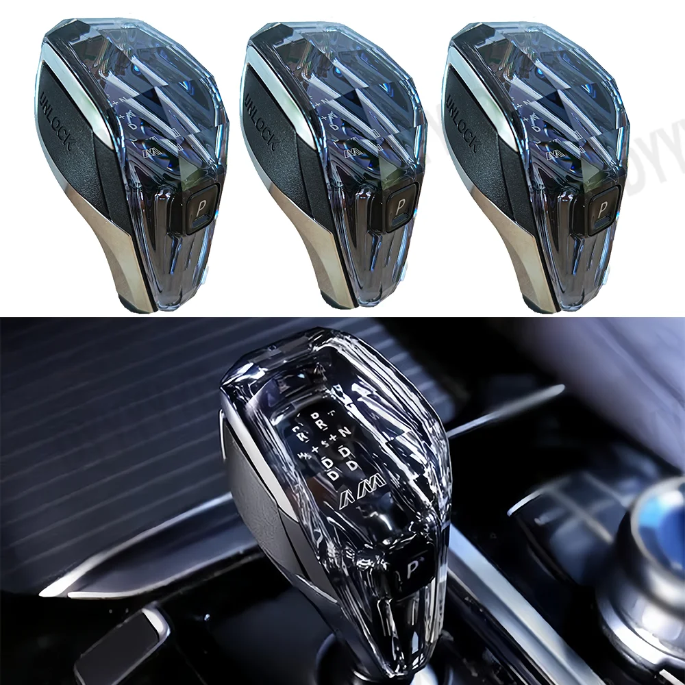 

RHD Crystal Gear Shift Handle For BMW F10 F18 F11 F20 F22 F32 F36 G30 G38 Gear Shift Lever Head F06 F12 E70 F30 Crystal Gear Rod