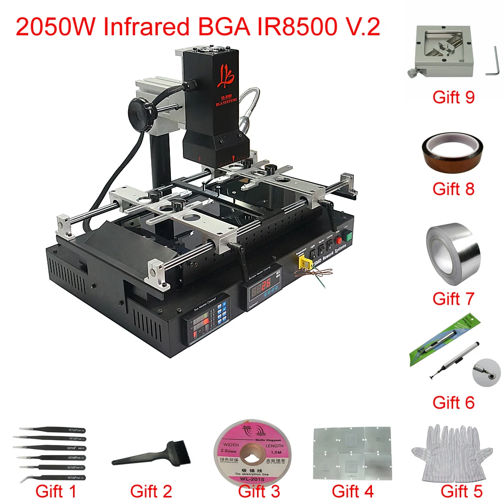 Infrared Bga Rework Station IR8500 V.2 Solder Soldering Machine for Laptop Motherboards Repair