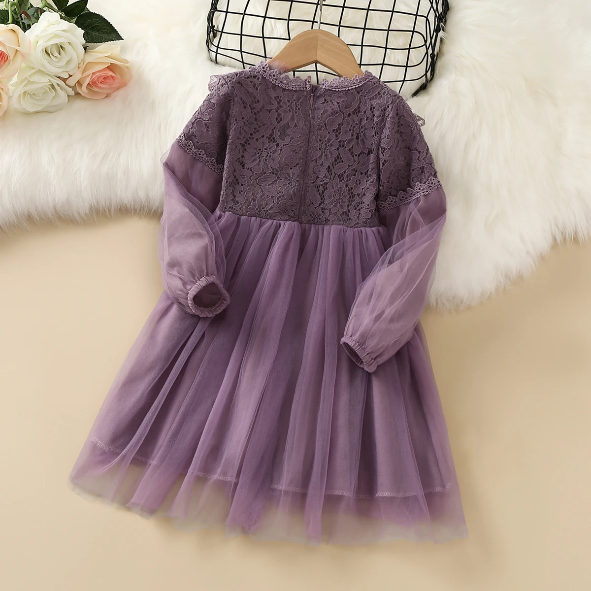 Baby Kids Dresses for Girls Clothing Spring Autumn Teenagers Lace Costume Party Evening Dress Children Vestidos 2 4 6 8 10 Years