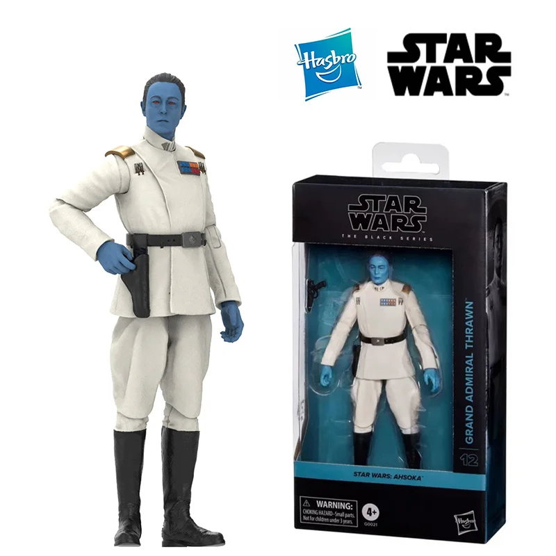 Hasbro Star Wars Ahsoka The Black Series Grand Admiral Thrawn 16Cm Anime Original Action Figure Model Toy Gift Collection