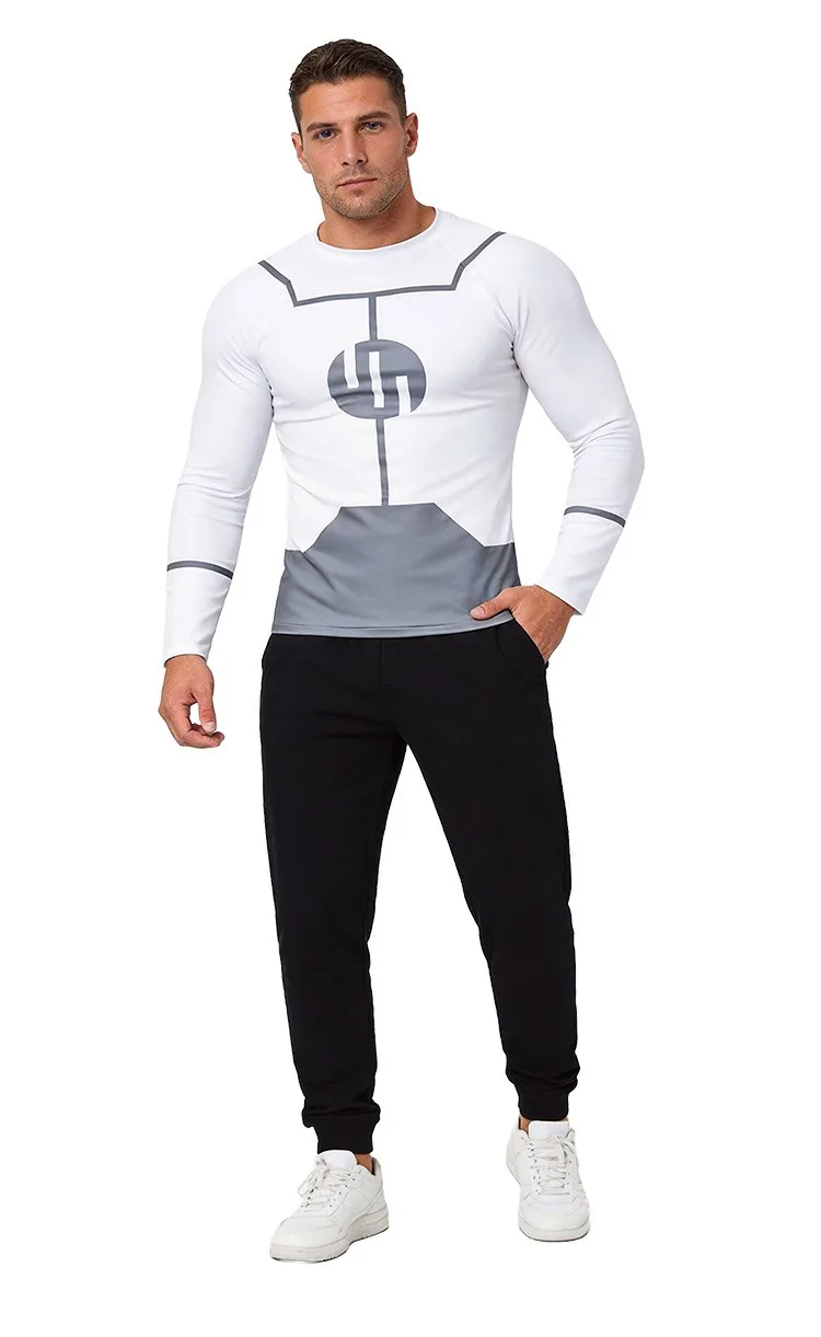 Viltrumite Kompressionsshirt Invincible Cosplay Rash Guard Tauch-T-Shirt BJJ Boxen MMA Bademode Herren Rashguards Gym Top Kleidung – Detail 16