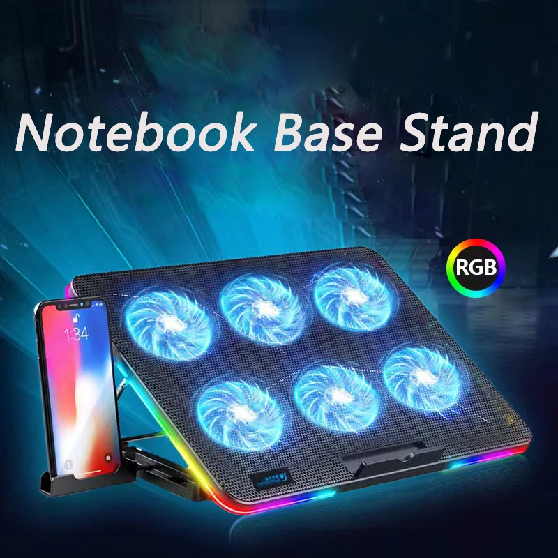 Base Notebook Gamer Support With Cooler Cooling Laptop Stand Adjustable With Cooling Fan Holder Accessories Notebooks