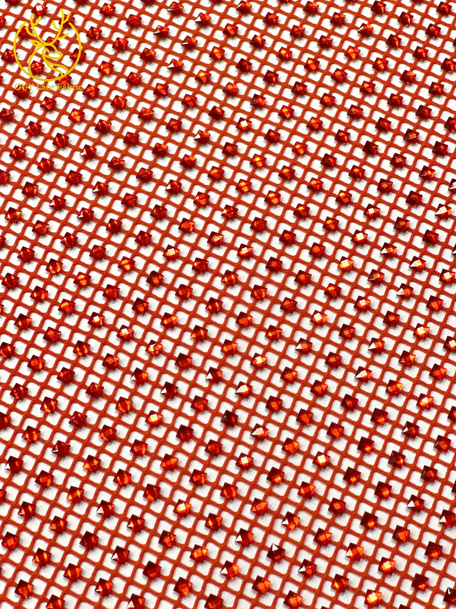 Luxuriöser Hochwertiger Edelstein-Stretchstoff 2026 Luxuriöser Hochwertiger Glitzer-Kristall-Strass-Stoff für Party- und Abendkleider zum Nähen – Detail 7