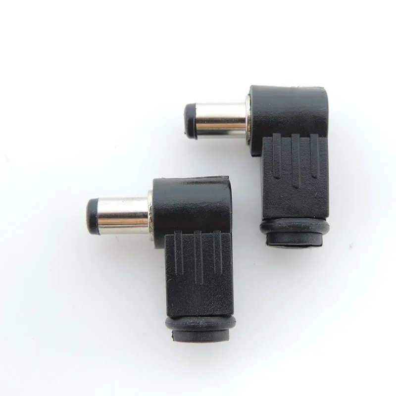 5.5x2.1mm DC Power adapter Jack Plug 5.5*2.1 mm Connector L shaped Male 90 Right Angle Single Head Adapter Cord