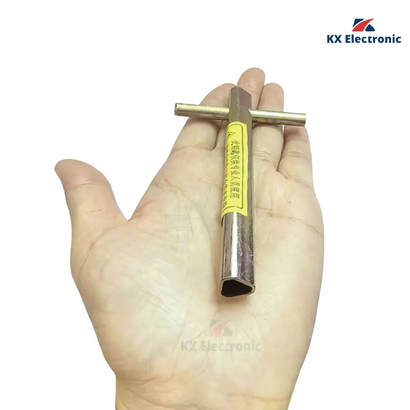 Llave triangular de ascensor, llave de 100mm, destornillador Triangular, tipo extendido, llave triangular de tren profesional, puerta de ascensor de 10cm