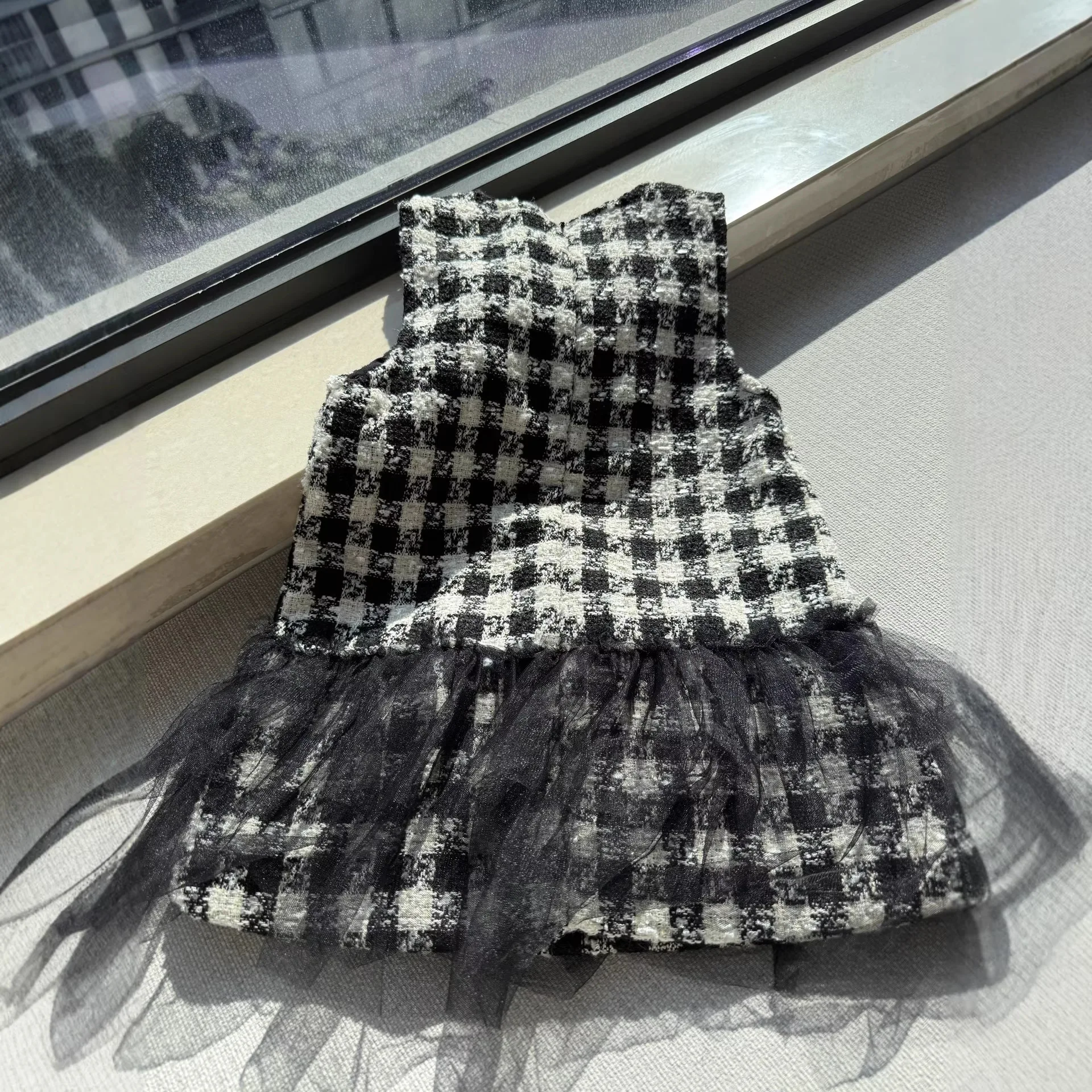 Girls Small Fragrant Style Dress Spring Summer 2026 New Girls Princess Dress Sleeveless 2-8 Year Old Children Clothing