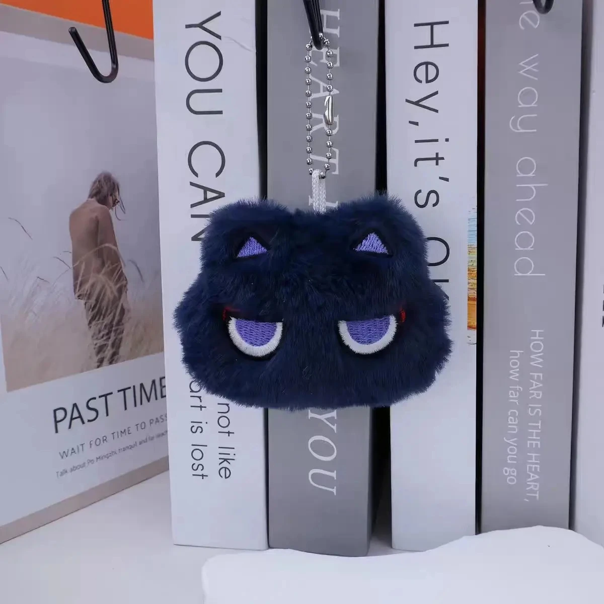 

Cute Wanderer Balladeer Kabukimono Scaramouche Hat Guy Cosplay Keychain Cat Pendant Plush Doll Key Ring