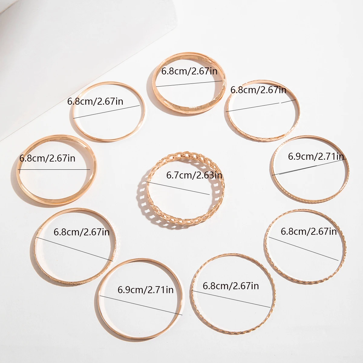 Tocona 2024 New Boho multi-storey Gold Silver Color Bracelet of  for Women Personality Design Bracelet Sets Jewelry Accessories