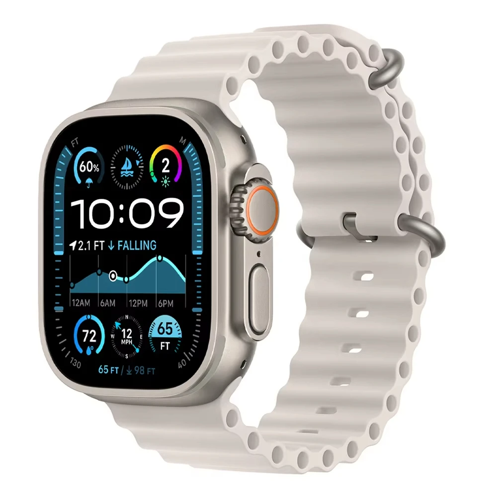 Oceaanband voor Apple Watch-banden Ultra 3 2 49 mm 44 mm 40 mm 41 mm 45 mm 42 mm 46 mm Sportarmband iWatch-serie 11 10 9 8 7 6 5 Se 3