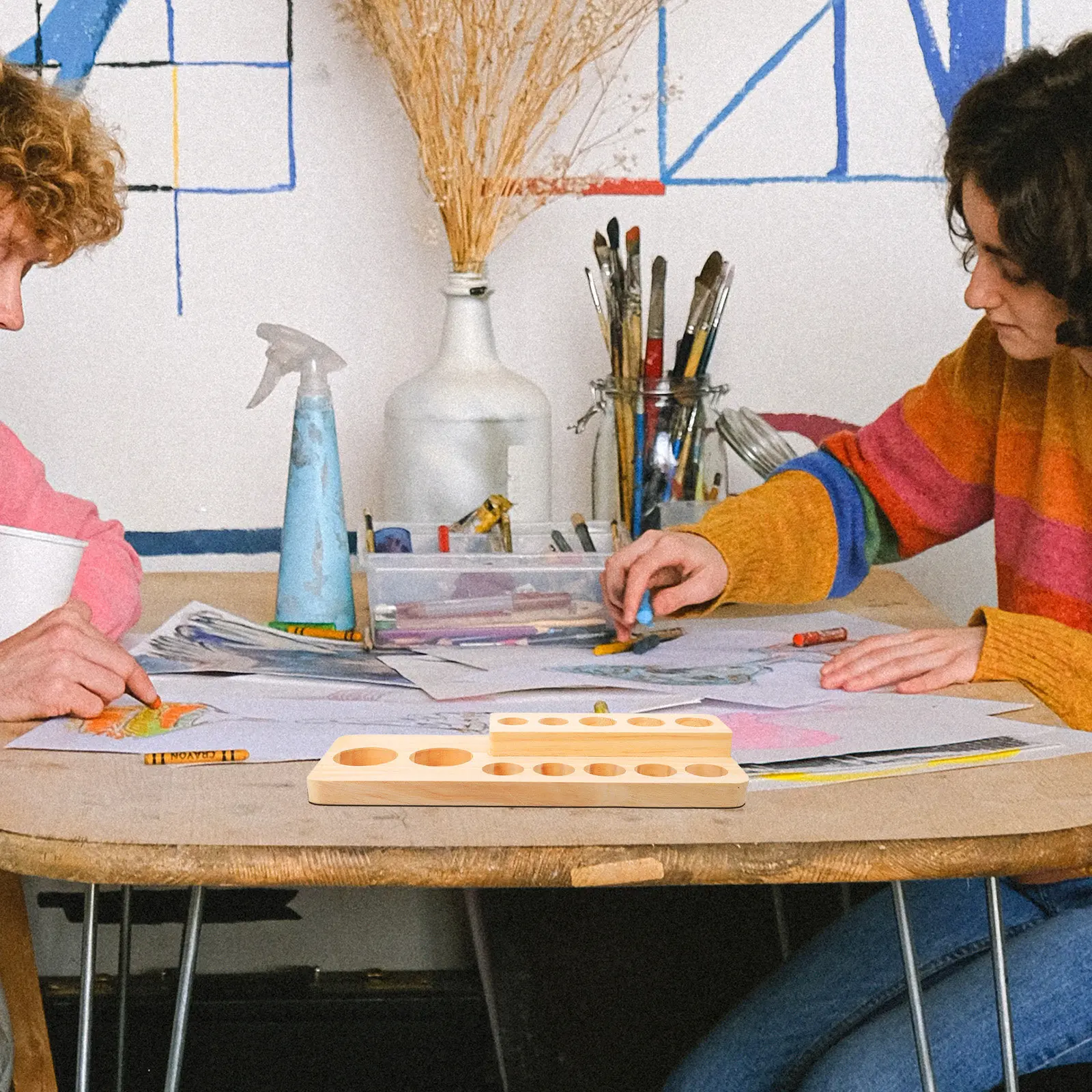 

Подставка-органайзер для эфирных масел с разделителями для безопасной защиты бутылок, гладкая полированная поверхность, для флаконов с эфирными маслами