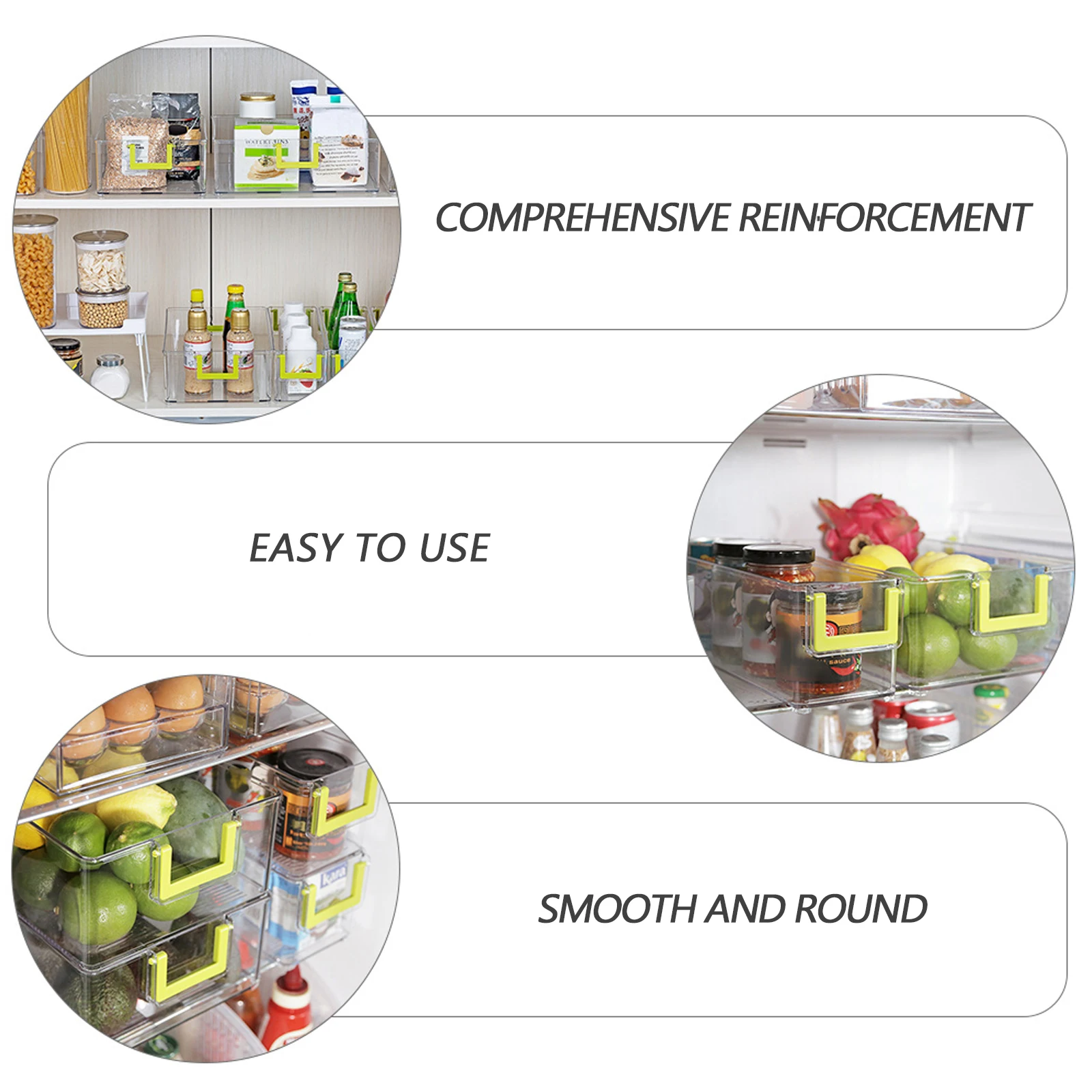 

1pc Waterproof Kitchen Fridge Bin Drawer Organizer Large Capacity Storage Box for Fruits and Drinks
