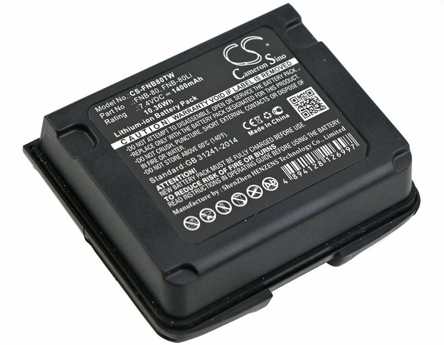 Imagem -05 - Bateria para Yaesu Fnb80fnb58 1400mah para Yaesu Vx-5rvx6r Vx-6r Vx-6r Vx-6evx7evx-5rsvx-6vx-7rbvxa-700vxa-710