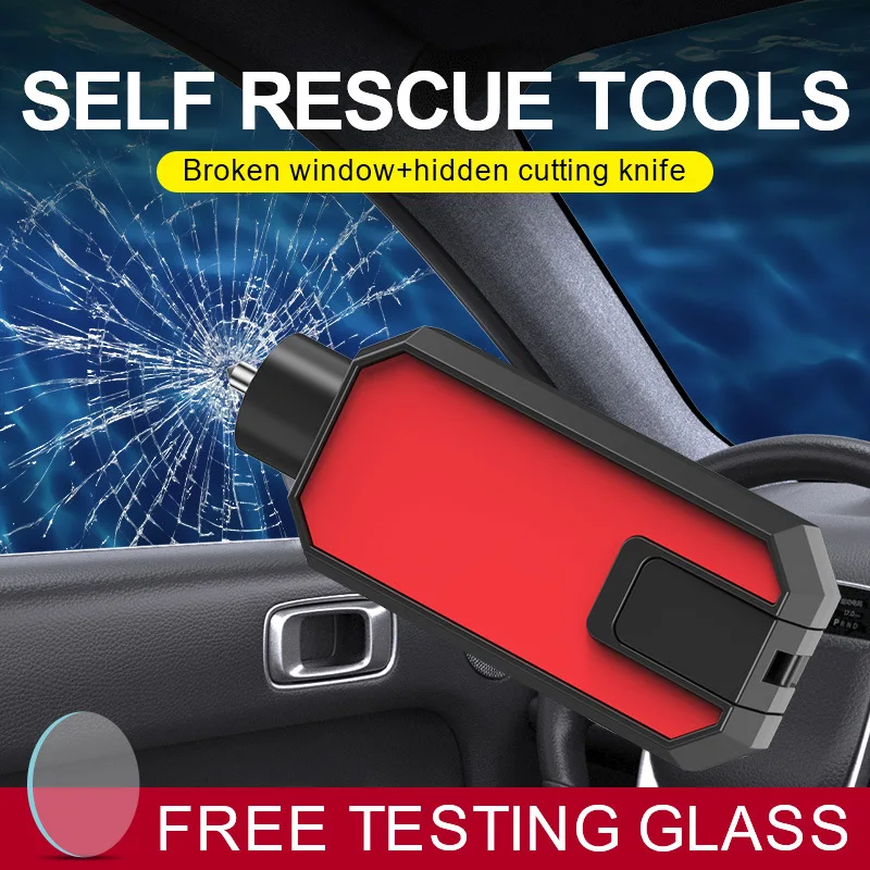 Safety Hammer Car Escape Tool 2-in-1 Window Breaker Seat Belt Cutter Compact Emergency Hammer Escape Tool for Car Accessories