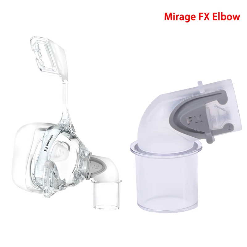 1 Pc Resmed Mirage FX Elbow Replacement FX Elbow PVC For Resmed Mirage Swivel CPAP Tubing Cushion Connector Health Care