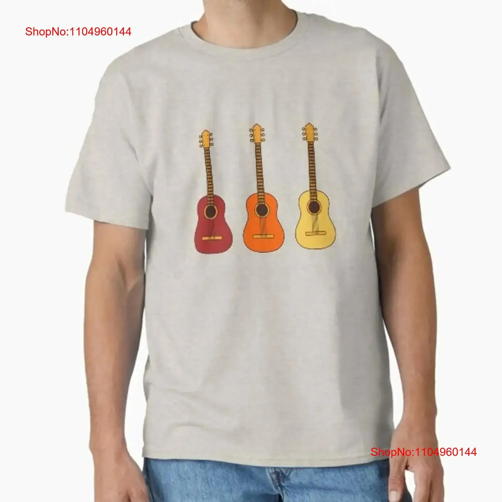 

Multicolor guitar design New Made Australia T Shirt S 2XL vintage Washed Slightly Casual Breathable streetwear homme Unisex