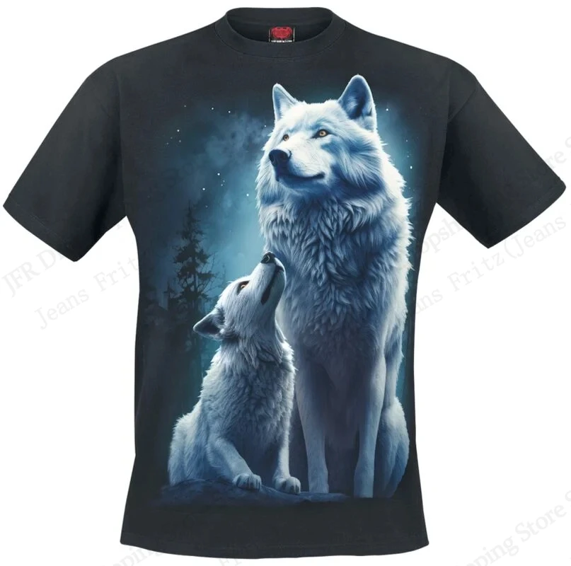 Forest Wolf 3d Print T-shirt Men Women Fashion Summer Casual Sport Short Sleeve Tops Tee Men Clothes Animal tshirt Black Vintage