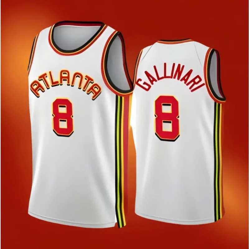 24/25 New Summer Men ATLANTA Basketball Jersey Women Men T-Shirt Adult Jerseys Top Number corresponding to star players