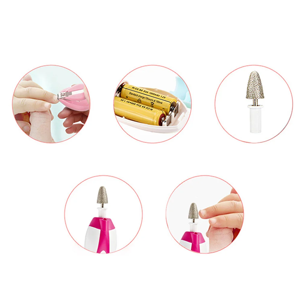 

Portable Pink Electric Nail Polisher Pen Compact Size Stable High Revolution Manicure Grinder Nail Art Tool for Home Use