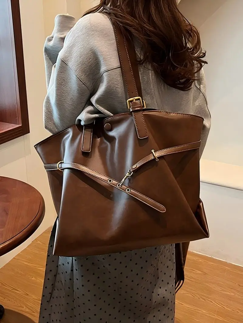 

CGCBAG Fashion Designer Luxury Women Tote Bag Original Brand Female Shoulder Bag Lage Capacity Simple Commuting Handbag Ladies