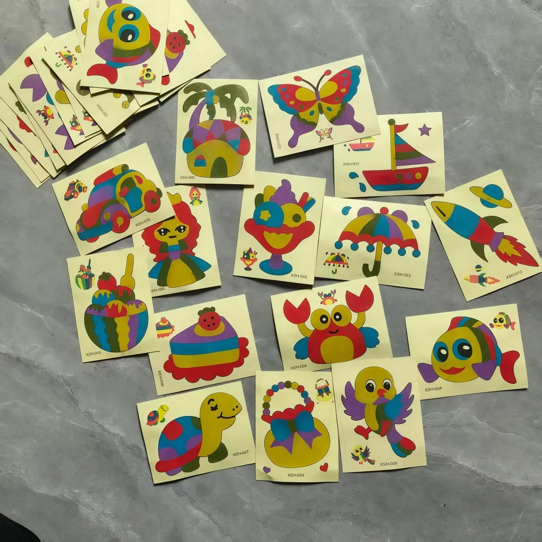Kit de Arte con Arena para Manualidades, 5/10/20/30 Piezas, con Varios Patrones, Set Creativo para Proyectos Artísticos Divertidos